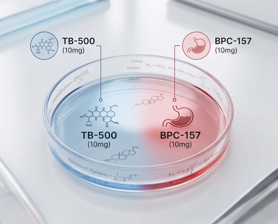 BPC-157 10mg research peptide vial